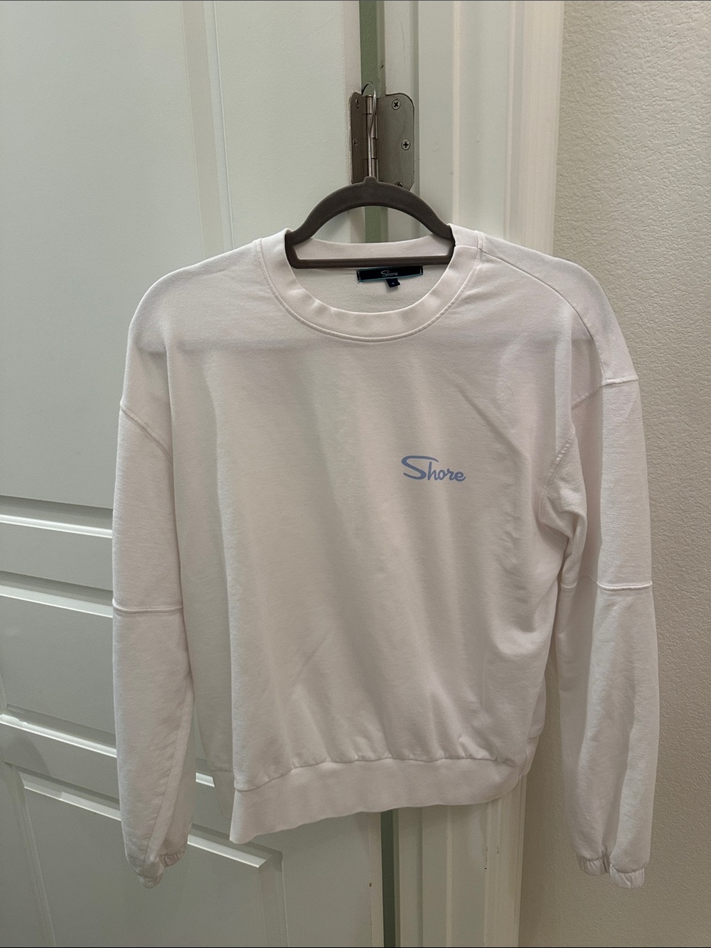 Shore Women's White Crewneck Sweatshirt